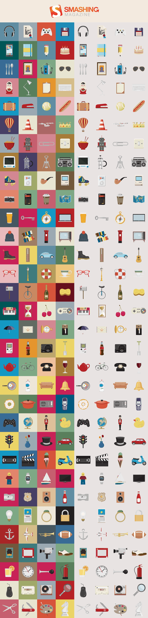 Nice Things Icon Set (128 Icons, PNG + AI Source)